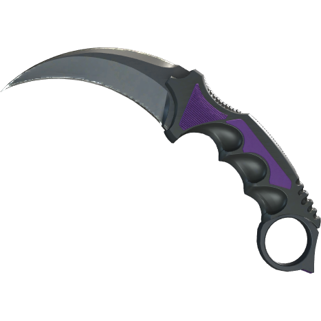 65f80c9ba1a6e3516a5bb6bcC8pe11Gk05-2.png Karambit | Ultraviolet (Factory New) - Imagem 1