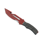 Survival Knife | Crimson Web (Battle-Scarred)