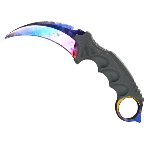 65f8313923c06400e90f6fdb6Nsdj02W05-2.png Karambit | Marble Fade (Factory New) - Imagem 1