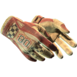 Sport Gloves | Red Racer (Battle-Scarred)