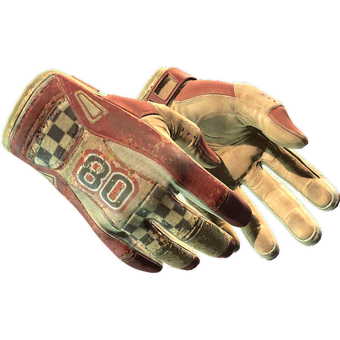 red racer bs Sport Gloves | Red Racer (Battle-Scarred) - Imagem 1
